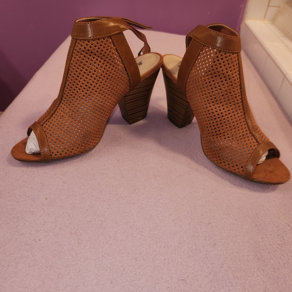 JustFab Peep-toe Booties